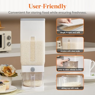 Foto 6 | Foto 6 | Dispensador De Arroz Lifewit De 25,4 Libras (11,3 Kg) Sellado Sin Bpa - Venta Internacional.