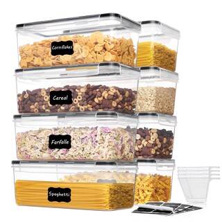 Foto 1 | Foto 1 | Contenedores De Almacenamiento De Alimentos Vtopmart, Juego De 8 Piezas, 3,2 Litros Con Tapas - Venta Internacional.