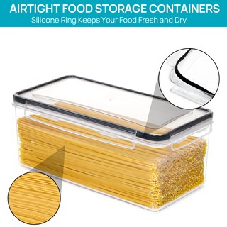 Foto 3 | Foto 3 | Contenedores De Almacenamiento De Alimentos Vtopmart, Juego De 8 Piezas, 3,2 Litros Con Tapas - Venta Internacional.