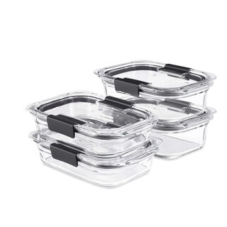 Foto 1 | Foto 1 | Set de Recipientes de Alimentos Rubbermaid Brilliance Glass 4 Piezas - Venta Internacional
