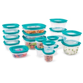 Foto 1 | Foto 1 | Recipientes Rubbermaid Para Almacenamiento De Alimentos, 38 Piezas, Transparentes/azules - Venta Internacional.