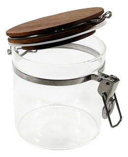 Foto 2 | Foto 2 | Juego De 4 Frascos Vidrio Tapa De Madera Herméticos 500 Ml