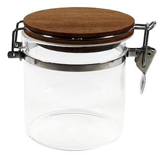 Foto 3 | Foto 3 | Juego De 4 Frascos Vidrio Tapa De Madera Herméticos 500 Ml