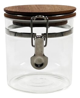 Foto 4 | Foto 4 | Juego De 4 Frascos Vidrio Tapa De Madera Herméticos 500 Ml