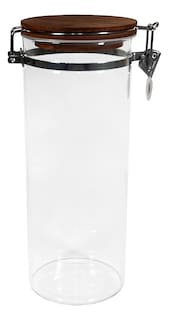 Foto 4 | Foto 4 | Juego 4 Frascos Vidrio Herméticos Con Tapa De Madera 1700 Ml