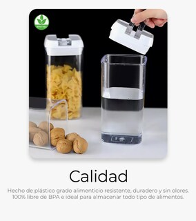 Foto 4 | Foto 4 | Recipientes Herméticos De Almacenamiento De Cocina 14 Pz Color Blanco