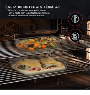 Foto 4 | Foto 4 | Xtellar Set De 3 Refractarios Multifuncionales De Vidrio Premium Con Tapa