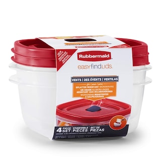 Foto 1 | Foto 1 | Recipientes Rubbermaid Easy Find Para Almacenamiento De Alimentos, Paquete De 5 Tazas, 2 Unidades - Venta Internacional.