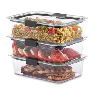 Foto 2 | Foto 2 | Recipiente De Almacenamiento De Alimentos Rubbermaid Brilliance De 9.6 Tazas, Paquete De 3 - Venta Internacional.