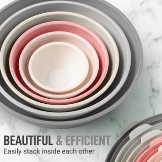 Foto 2 | Foto 2 | Juego De Cuencos Para Mezclar Zulay Kitchen, 12 Piezas Con Tapa, Color Rosa Degradado - Venta Internacional.