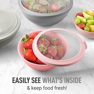 Foto 4 | Foto 4 | Juego De Cuencos Para Mezclar Zulay Kitchen, 12 Piezas Con Tapa, Color Rosa Degradado - Venta Internacional.