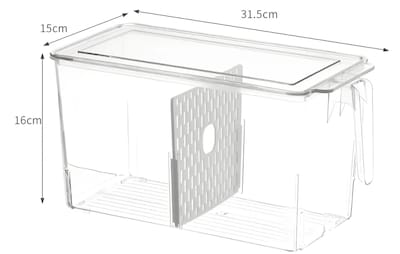 Foto 2 | Foto 2 | Xtellar Organizador Premium Para Refrigerador Con Tapa Hermética Y División Inteligente