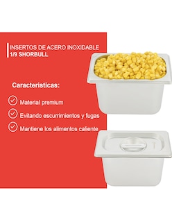 Foto 7 | Foto 7 | Inserto Shorbull Acero Inoxidable 1/9 Con Tapa 6.5cm