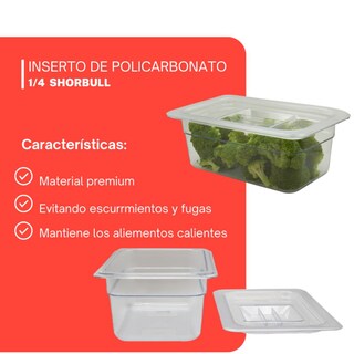 Foto 4 | Foto 4 | Inserto Shorbull Policarbonato 1/4 con Tapa 10 cm