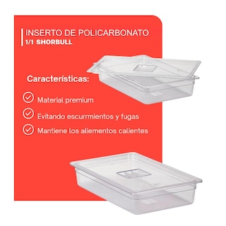 Foto 4 | Foto 4 | Inserto Shorbull Policarbonato 1/1 con Tapa 15 cm