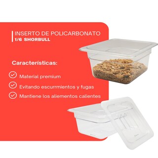 Foto 4 | Foto 4 | Inserto Shorbull Policarbonato 1/6 con Tapa 10 cm