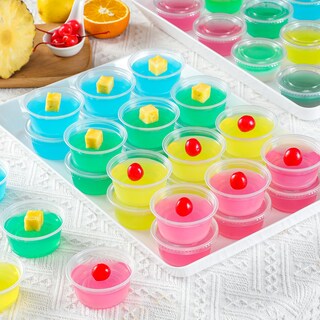 Foto 5 | Foto 5 | Vasos Aozita Para Porciones 100 Juegos 100 Ml Con Tapas De Plástico Transparente - Venta Internacional.