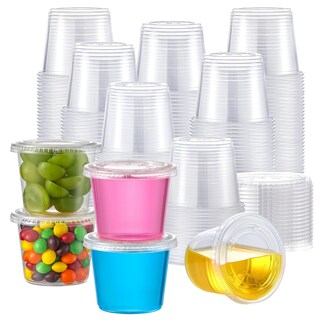 Foto 1 | Foto 1 | Vasos Aozita Para Porciones 100 Juegos 160 Ml Con Tapas De Plástico Transparente - Venta Internacional.
