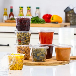 Foto 7 | Foto 7 | Vasos Aozita Para Porciones 100 Juegos 160 Ml Con Tapas De Plástico Transparente - Venta Internacional.