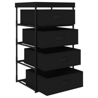 Foto 3 | Foto 3 | Estante De Almacenamiento Vidaxl Con 4 Cestas De Tela Tocador De Acero - Venta Internacional.