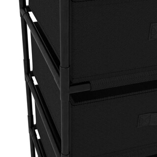 Foto 5 | Foto 5 | Estante De Almacenamiento Vidaxl Con 4 Cestas De Tela Tocador De Acero - Venta Internacional.
