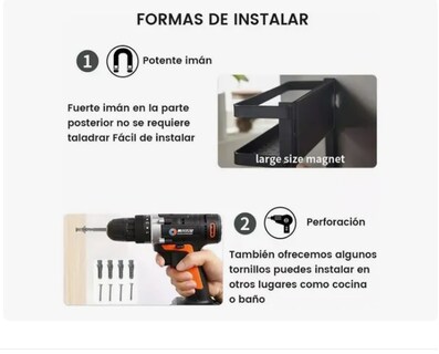 Foto 2 | Foto 2 | Estante Magnético Para Almacenar Especias Para La Nevera