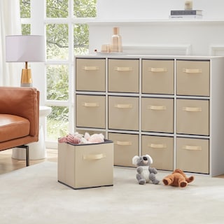 Foto 7 | Foto 7 | Cubos De Almacenamiento Lifewit 12 Paquetes 28 Cm Plegables Color Beige - Venta Internacional.