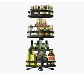 Estante Circular Ajustable Giratorio De Cocina Con 3 Niveles