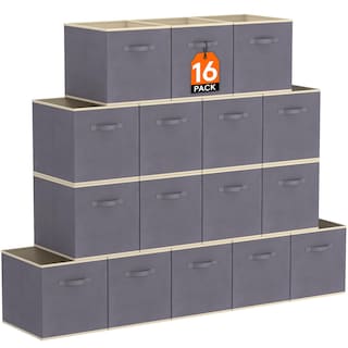 Foto 1 | Foto 1 | Cubos De Almacenamiento Lifewit 16 Paquetes 28 Cm Plegables Grises - Venta Internacional.