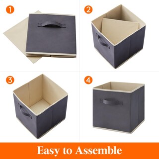 Foto 4 | Foto 4 | Cubos De Almacenamiento Lifewit 16 Paquetes 28 Cm Plegables Grises - Venta Internacional.