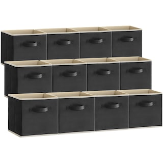 Foto 1 | Foto 1 | Cubos De Almacenamiento Lifewit Cube 33 Cm Tela Plegable 12 Paquetes Color Negro - Venta Internacional.