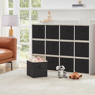 Foto 7 | Foto 7 | Cubos De Almacenamiento Lifewit Cube 33 Cm Tela Plegable 12 Paquetes Color Negro - Venta Internacional.