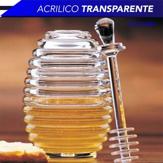 Foto 5 | Foto 5 | Tarro Mielero Chic Fantasy de Colmena con Cuchara Transparente