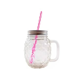 Foto 3 | Foto 3 | Set de 24 pz Frasco de Vidrio Piña  Drink Lab Transparente 16oz/ 473ml