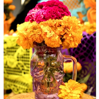 Foto 3 | Foto 3 | Frasco de Vidrio Calavera color Morado 16oz./473ml. Drink Lab - 3 Piezas