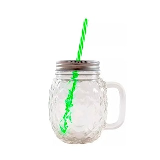 Foto 2 | Foto 2 | Set de 3 pz Frasco de Vidrio Piña Drink Lab Transparente 16oz./ 473ml.