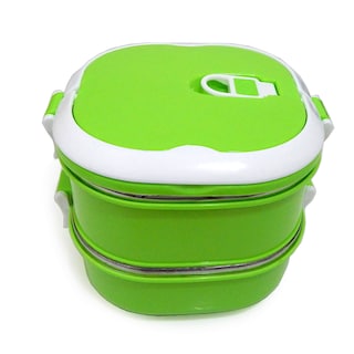 Foto 1 | Foto 1 | Recipiente Para Comida 2 Niveles Cuadrado Easy Go Verde