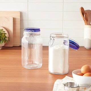 Foto 6 | Foto 6 | Frascos De Vidrio Para Almacenamiento De Alimentos Bormioli Rocco Fido 1,5 L (paquete De 2) - Venta Internacional.