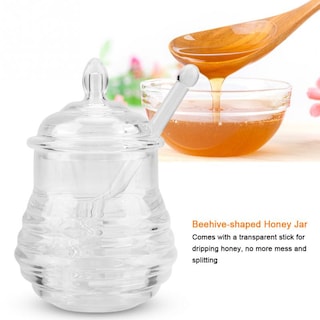 Foto 1 | Foto 1 | Tarro De Miel Sanlin Beans Transparent Beehive 245 Ml Con Gotero - Venta Internacional.