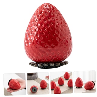 Foto 2 | Foto 2 | Bote De Té Feltechelectr De Cerámica Fresa Con Tapa De 9 X 6,7 Cm - Venta Internacional.