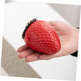 Foto 4 | Foto 4 | Bote De Té Feltechelectr De Cerámica Fresa Con Tapa De 9 X 6,7 Cm - Venta Internacional.