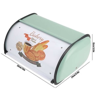 Foto 2 | Foto 2 | Venta Internacional - Caja de Pan de Metal Retro de Gran Capacidad