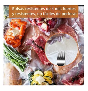 Foto 5 | Foto 5 | Kit 6 Rollos Bolsas Alimentos Sellado Al Vacío 4 Tipos, Transparente