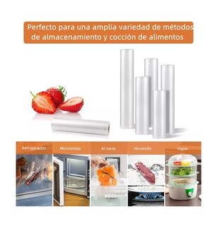 Foto 5 | Foto 5 | Kit 6 Rollos Bolsas Alimentos Sellado Al Vacío 4 Tipos, Transparente