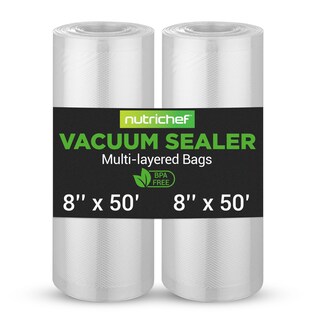 Foto 1 | Foto 1 | Bolsas Selladoras Al Vacío Nutrichef Rollos De 8 X 50 Cm 2 Unidades Sin Bpa - Venta Internacional.