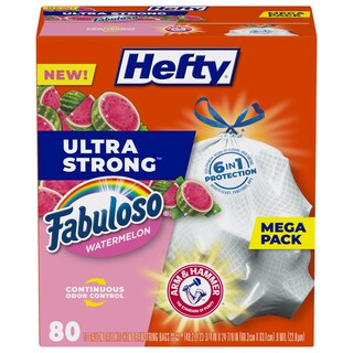 Foto 1 | Foto 1 | Bolsas De Basura Hefty Ultra Strong 49 L 80 Bolsas Fabulosa Sandía - Venta Internacional.