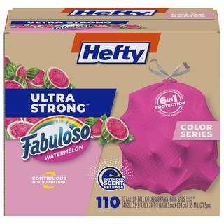 Foto 1 | Foto 1 | Bolsas De Basura Hefty Ultra Strong  13 Galones  110 Bolsas  Rosas - Venta Internacional.
