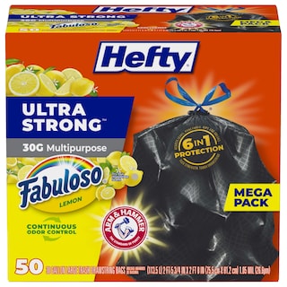Foto 1 | Foto 1 | Bolsas De Basura Hefty Ultra Strong 30 Galones 50 Bolsas Negras - Venta Internacional.
