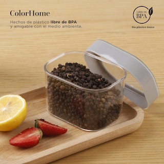 Foto 6 | Foto 6 | Juego de Contenedores de Plástico Colorhome Colorcont5 5 Piezas