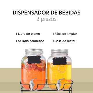 Foto 3 | Foto 3 | Dispensador de Bebidas Colorhome 2 Piezas de 4 L